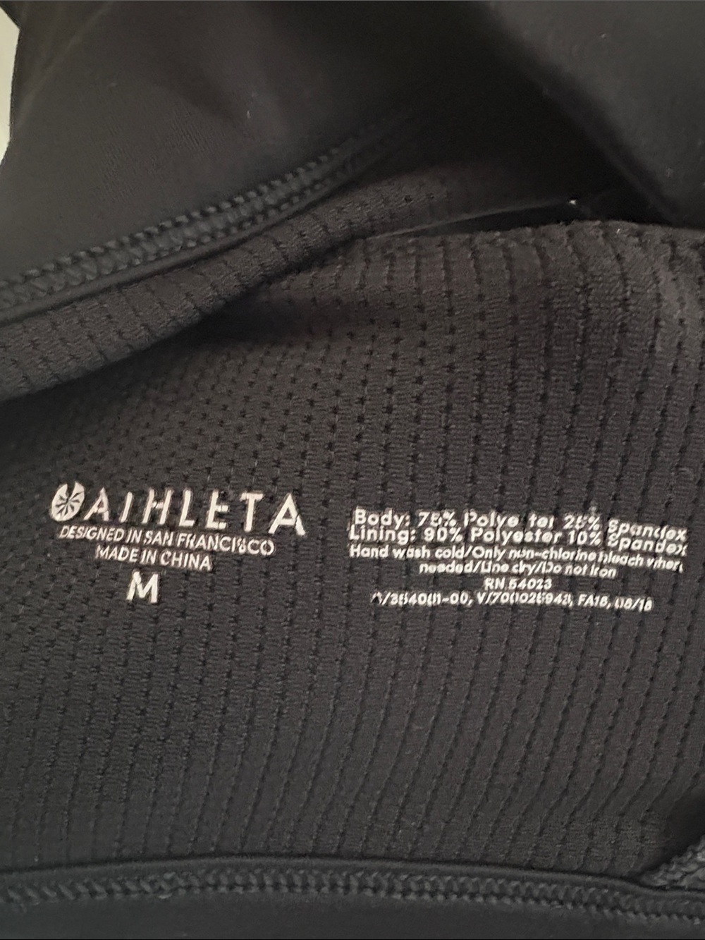 Athleta Black Strappy Sports Bra - Picture 3 of 3